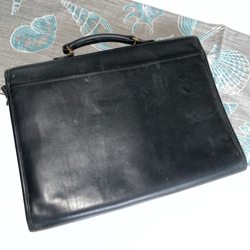 Coach Fold-Over Briefcase Made in Italy - Picture 3 of 13